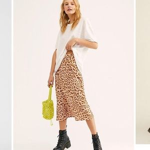 Free People Normani Bias Skirt Size 4